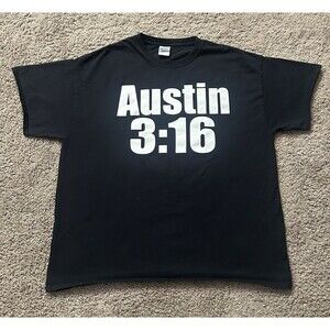 Vintage WWF Austin 3:16 Stone Cold Steve Austin Skull Shirt Size X-Large Rare